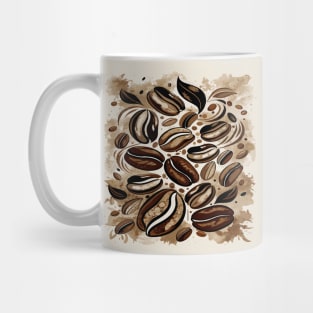 Coffee bean ink wash painting Mug